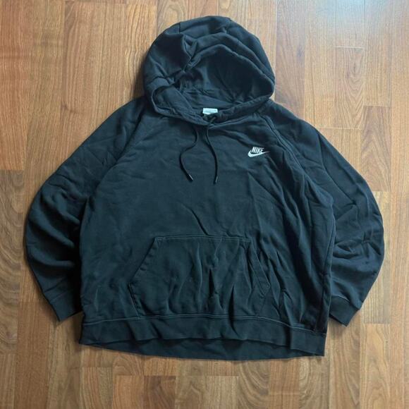 Black Nike Mini Logo Hoodie - Picture 1 of 8